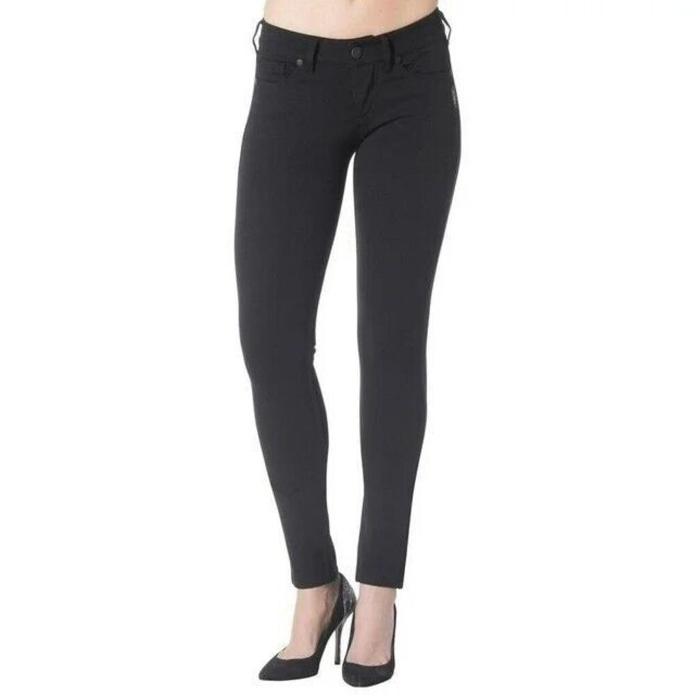 Silver Jeans Aiko Skinny Womens 25 Size 2 Black Mid Rise Super Stretch Denim New